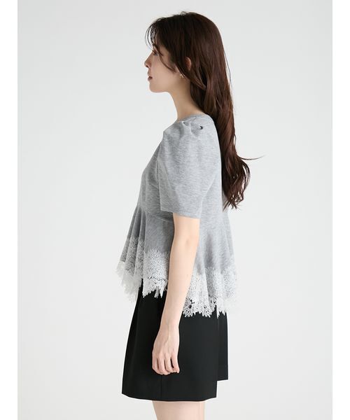 CELFORD(セルフォード)の「レーストリムペプラムカットソー(Tシャツ/カットソー・レディース・その他/ブラック/グレー/サックスブルー・F)」の13枚目の写真