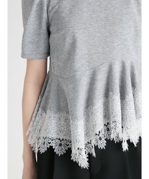 CELFORD(セルフォード)の「レーストリムペプラムカットソー(Tシャツ/カットソー・レディース・その他/ブラック/グレー/サックスブルー・F)」の16枚目の写真