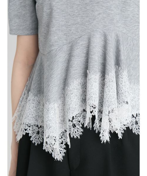 CELFORD(セルフォード)の「レーストリムペプラムカットソー(Tシャツ/カットソー・レディース・その他/ブラック/グレー/サックスブルー・F)」の17枚目の写真