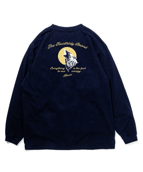 430(フォーサーティ)の「mlt5799-WOLF L-S TEE ロングスリーブTシャツ(26-200)(Tシャツ/カットソー・メンズ・ブラック/ホワイト/アッシュ/ネイビー/スミクロ/グリーン・1/2/3/0)」の6枚目の写真