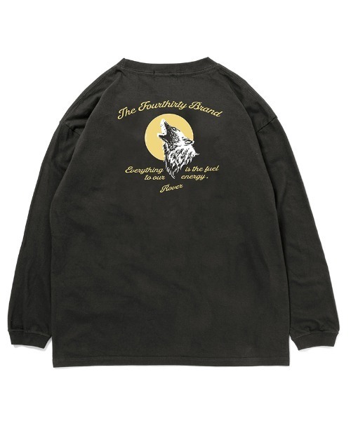 430(フォーサーティ)の「mlt5799-WOLF L-S TEE ロングスリーブTシャツ(26-200)(Tシャツ/カットソー・メンズ・ブラック/ホワイト/アッシュ/ネイビー/スミクロ/グリーン・1/2/3/0)」の3枚目の写真