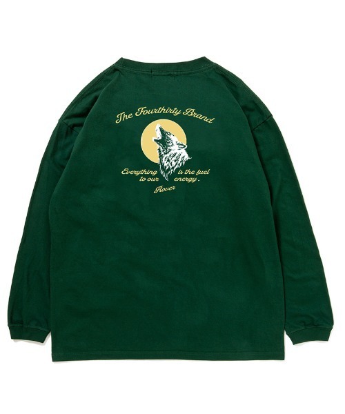 430(フォーサーティ)の「mlt5799-WOLF L-S TEE ロングスリーブTシャツ(26-200)(Tシャツ/カットソー・メンズ・ブラック/ホワイト/アッシュ/ネイビー/スミクロ/グリーン・1/2/3/0)」の5枚目の写真