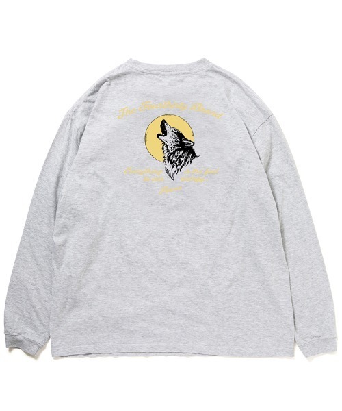 430(フォーサーティ)の「mlt5799-WOLF L-S TEE ロングスリーブTシャツ(26-200)(Tシャツ/カットソー・メンズ・ブラック/ホワイト/アッシュ/ネイビー/スミクロ/グリーン・1/2/3/0)」の4枚目の写真