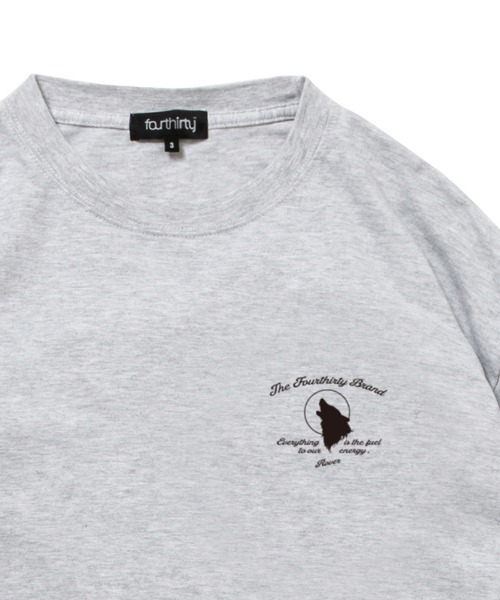 430(フォーサーティ)の「mlt5799-WOLF L-S TEE ロングスリーブTシャツ(26-200)(Tシャツ/カットソー・メンズ・ブラック/ホワイト/アッシュ/ネイビー/スミクロ/グリーン・1/2/3/0)」の9枚目の写真