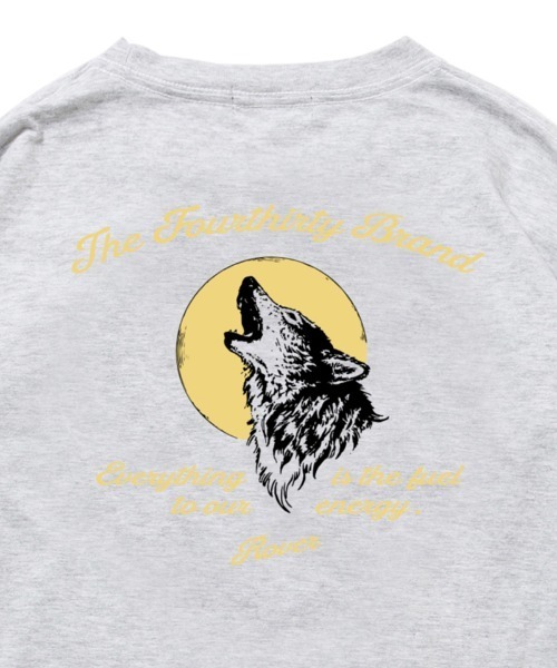 430(フォーサーティ)の「mlt5799-WOLF L-S TEE ロングスリーブTシャツ(26-200)(Tシャツ/カットソー・メンズ・ブラック/ホワイト/アッシュ/ネイビー/スミクロ/グリーン・1/2/3/0)」の11枚目の写真