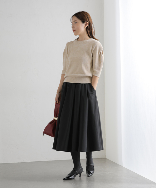 La TOTALITE(ラトータリテ)の「【洗える】ベロアコンシャスニット(ニット/セーター・レディース・ベージュ/ネイビー/ブラック・FREE)」の20枚目の写真