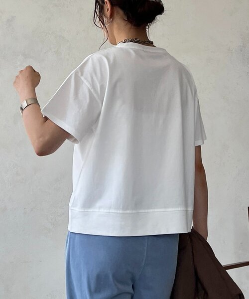 un dix cors(アンディコール)の「ART柄TEE(Tシャツ/カットソー・レディース・グレー/パープル/ブラック/ホワイト・FREE)」の6枚目の写真