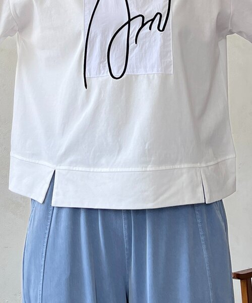 un dix cors(アンディコール)の「ART柄TEE(Tシャツ/カットソー・レディース・グレー/パープル/ブラック/ホワイト・FREE)」の16枚目の写真