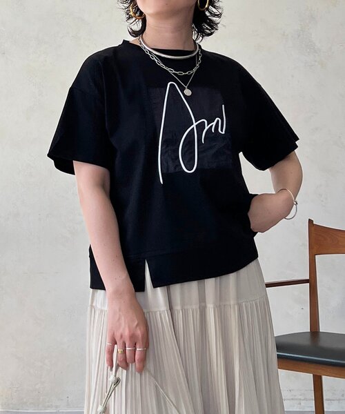 un dix cors(アンディコール)の「ART柄TEE(Tシャツ/カットソー・レディース・グレー/パープル/ブラック/ホワイト・FREE)」の21枚目の写真