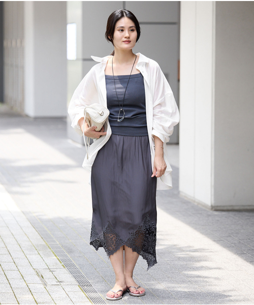 IENA(イエナ)の「《手洗い可能》コットンローンオーバーサイズシャツ(シャツ/ブラウス・レディース・ベージュ/ホワイト/ブラック・FREE)」の21枚目の写真