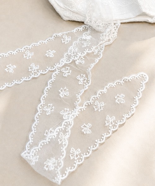 folka(フォルカ)の「7D55-IT フラワー刺繍レーストートバッグ(トートバッグ・レディース・ホワイト・ONESIZE)」の11枚目の写真