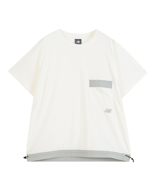 NEW BALANCE(ニューバランス)の「ウィメンズファンクショナルポケットショートスリーブTシャツ(Tシャツ/カットソー・レディース・ライトグレー/ブラック・SMALL/MEDIUM/LARGE/X-LARGE)」の2枚目の写真