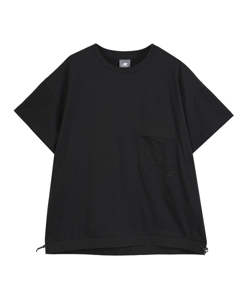 NEW BALANCE(ニューバランス)の「ウィメンズファンクショナルポケットショートスリーブTシャツ(Tシャツ/カットソー・レディース・ライトグレー/ブラック・SMALL/MEDIUM/LARGE/X-LARGE)」の1枚目の写真