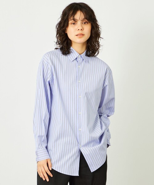 MACKINTOSH PHILOSOPHY(マッキントッシュ フィロソフィー)の「GREY LABEL レギュラーカラーシャツTHOMAS MASON製(シャツ/ブラウス・レディース・ブルー/ブルー系その他7/ブルー系その他3・2/4/6)」の1枚目の写真