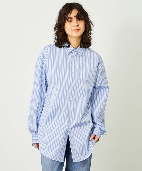 MACKINTOSH PHILOSOPHY(マッキントッシュ フィロソフィー)の「GREY LABEL レギュラーカラーシャツTHOMAS MASON製(シャツ/ブラウス・レディース・ブルー/ブルー系その他7/ブルー系その他3・2/4/6)」の2枚目の写真
