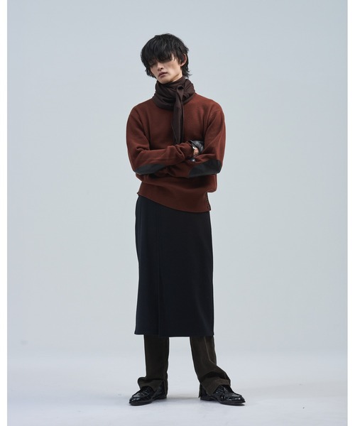BED J.W. FORD（ベッドフォード）の「Lap robe ver.2（スカート・メンズ・ブラック/イエロー/ブラック×ホワイト・0）」の11枚目の写真