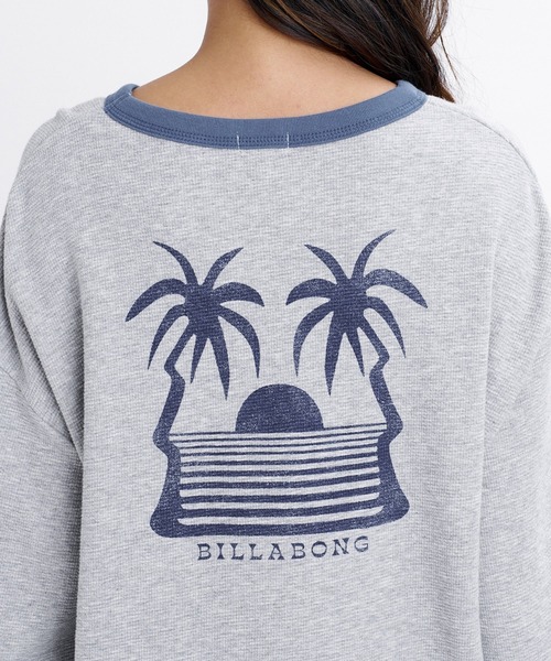BILLABONG(ビラボン)の「BILLABONG ウィメンズ SURF CAMP LE SURF LE LOVE LS TEE ロンT 【2026年秋冬モデル】/ビラボンワッフル長袖ロンT(Tシャツ/カットソー・レディース・アイボリー/イエロー系その他/グレー・LARGE/MEDIUM)」の5枚目の写真