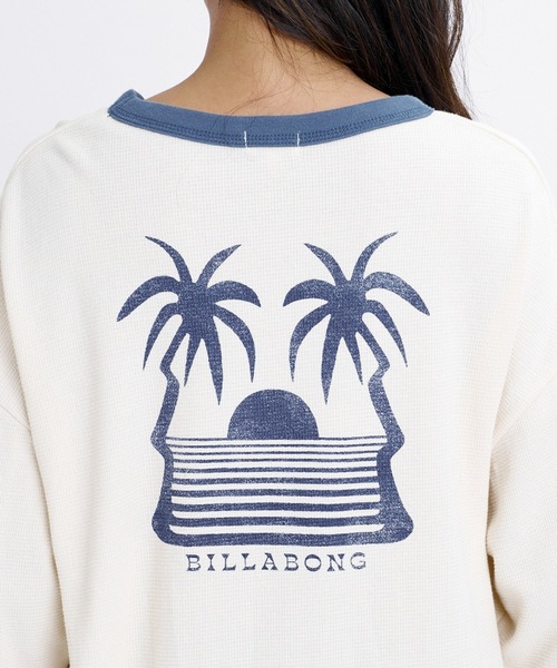 BILLABONG(ビラボン)の「BILLABONG ウィメンズ SURF CAMP LE SURF LE LOVE LS TEE ロンT 【2026年秋冬モデル】/ビラボンワッフル長袖ロンT(Tシャツ/カットソー・レディース・アイボリー/イエロー系その他/グレー・LARGE/MEDIUM)」の16枚目の写真