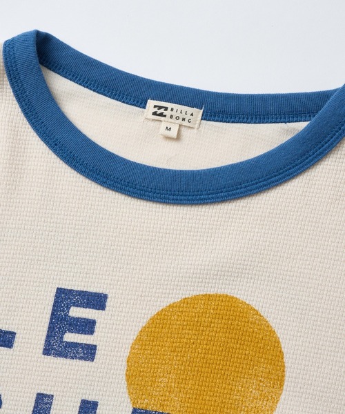 BILLABONG(ビラボン)の「BILLABONG ウィメンズ SURF CAMP LE SURF LE LOVE LS TEE ロンT 【2026年秋冬モデル】/ビラボンワッフル長袖ロンT(Tシャツ/カットソー・レディース・アイボリー/イエロー系その他/グレー・LARGE/MEDIUM)」の9枚目の写真