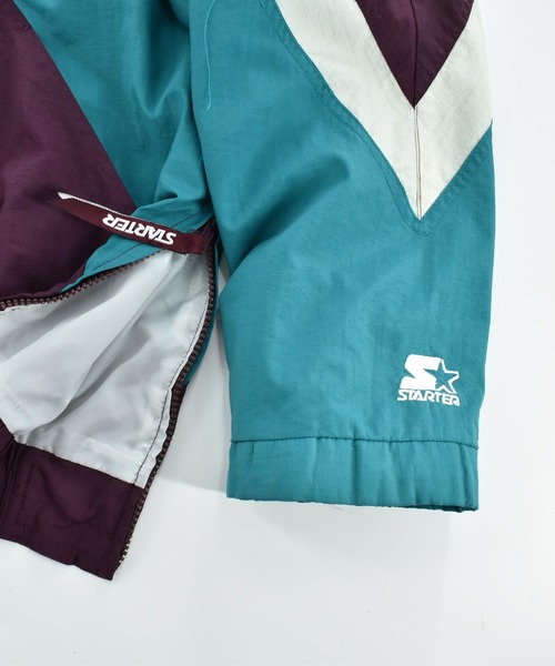 STARTER(スターター)の「【USED】90’s Reebok “NHL Anaheim Mighty Ducks” ナイロン トラックプルオーバー(ナイロンジャケット・メンズ・パープル・X-LARGE)」の4枚目の写真