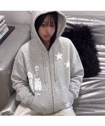 [UNISEX]STAR3 ジップアップパーカー_4color