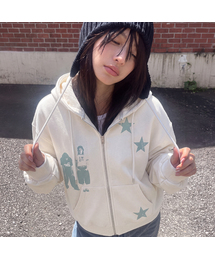 [UNISEX]STAR3 ジップアップパーカー_4color