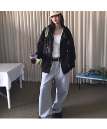 [UNISEX]STAR3 ジップアップパーカー_4color