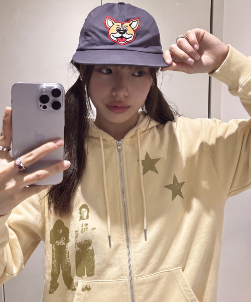 GRAVER（グレーバー）の「[UNISEX]STAR3 ジップアップパーカー_4color（パーカー・レディース・ブラック/グレー・MEDIUM/LARGE）」の6枚目の写真
