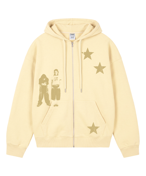 GRAVER（グレーバー）の「[UNISEX]STAR3 ジップアップパーカー_4color（パーカー・レディース・ブラック/グレー・MEDIUM/LARGE）」の14枚目の写真