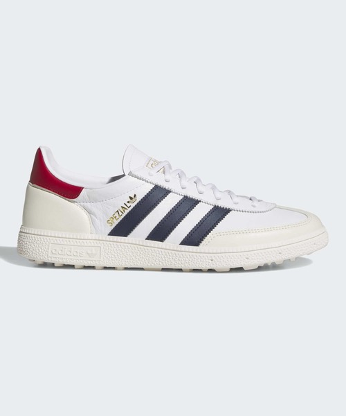 adidas(アディダス)の「スペツィアル スパイクレス ゴルフ / SPEZIAL SPIKELESS GOLF SHOES【adidas Golf/アディダスゴルフ】(スニーカー・メンズ・ホワイト×ブルー・22.5cm/23.0cm/23.5cm/24.0cm/24.5cm/25.0cm/26.5cm/27.0cm/27.5cm/28.0cm/28.5cm/29.0cm)」の1枚目の写真