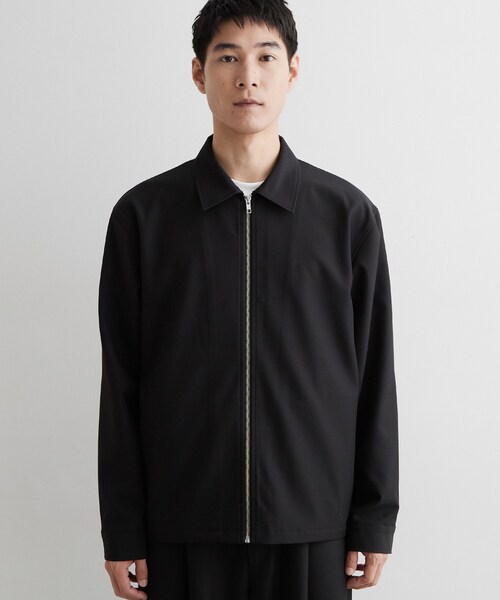 THE SHOP TK (ザ ショップ ティーケー )の「【セットアップ可/洗濯機OK】ウールライクジップブルゾン(ブルゾン・メンズ・チャコールグレー/ブラック・04/03/02)」の13枚目の写真