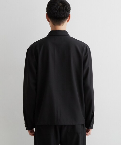 THE SHOP TK (ザ ショップ ティーケー )の「【セットアップ可/洗濯機OK】ウールライクジップブルゾン(ブルゾン・メンズ・チャコールグレー/ブラック・04/03/02)」の15枚目の写真