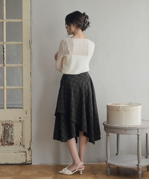 LiLIN（リリン）の「フラワーレースシアートップス / flower lace sheer top（その他トップス・レディース・アイボリー系1/アイボリー系2・FREE）」の13枚目の写真