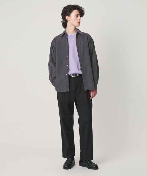 BEAUTY&YOUTH UNITED ARROWS(ビューティーアンドユースユナイテッドアローズ)の「ガーメントダイ コットン レギュラー シャツ FORM型(シャツ/ブラウス・メンズ・ダークグレー/ブラウン系・XL/M/S/L)」の4枚目の写真