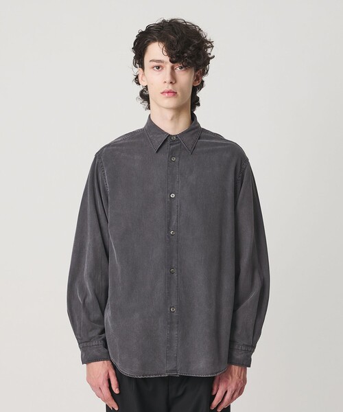 BEAUTY&YOUTH UNITED ARROWS(ビューティーアンドユースユナイテッドアローズ)の「ガーメントダイ コットン レギュラー シャツ FORM型(シャツ/ブラウス・メンズ・ダークグレー/ブラウン系・XL/M/S/L)」の7枚目の写真
