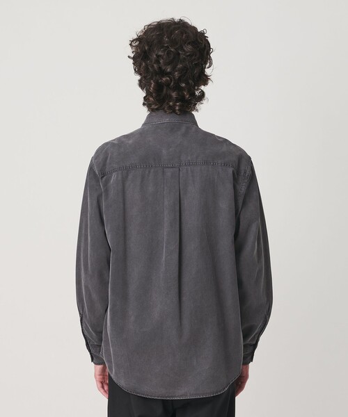 BEAUTY&YOUTH UNITED ARROWS(ビューティーアンドユースユナイテッドアローズ)の「ガーメントダイ コットン レギュラー シャツ FORM型(シャツ/ブラウス・メンズ・ダークグレー/ブラウン系・XL/M/S/L)」の9枚目の写真