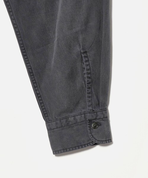 BEAUTY&YOUTH UNITED ARROWS(ビューティーアンドユースユナイテッドアローズ)の「ガーメントダイ コットン レギュラー シャツ FORM型(シャツ/ブラウス・メンズ・ダークグレー/ブラウン系・XL/M/S/L)」の13枚目の写真
