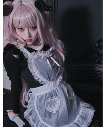 AVENCHUMU（アバンチュウム）の「Front heart apron（ワンピース）」
