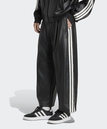 スタジアム オーバーサイズフィット フェイクレザー フルレングス オープンヘム パンツ / アディダス adidas