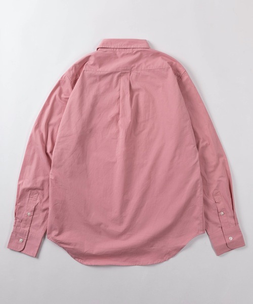 U.S. POLO ASSN.（ユーエスポロアッスン）の「【80】【U.S. POLO ASSN./ユーエスポロアッスン】ツイルピーチ ボタンダウンシャツ/オーバーサイズ/ロゴ刺繍/長袖/綿100%/羽織/BD/トラッド/アメカジ/ユニセックス/レディース/メンズ（シャツ/ブラウス・メンズ・オリーブ/ピンク/ブルー/オフホワイト/ネイビー/ベージュ・M/L/XL）」の7枚目の写真