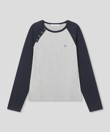 SLOW RECORD HOUSE（スローレコードハウス）の「ストライプロングスリーブ_ブルー（Tシャツ/カットソー）」