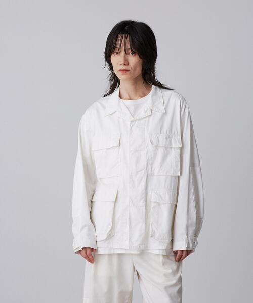 Y(ワイ)の「Y / ORGANIC COTTON HIGH DENSITY SATIN BLOUSON(ブルゾン・メンズ・ネイビー/ホワイト・LARGE/MEDIUM/SMALL)」の2枚目の写真