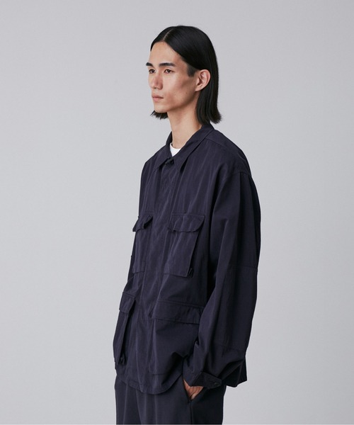 Y(ワイ)の「Y / ORGANIC COTTON HIGH DENSITY SATIN BLOUSON(ブルゾン・メンズ・ネイビー/ホワイト・LARGE/MEDIUM/SMALL)」の9枚目の写真