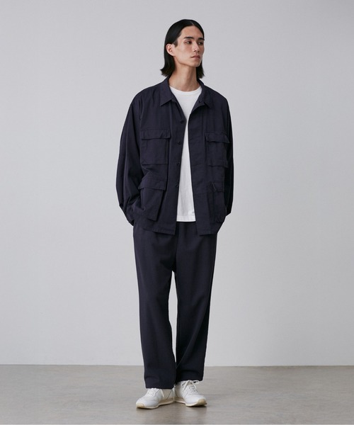 Y(ワイ)の「Y / ORGANIC COTTON HIGH DENSITY SATIN BLOUSON(ブルゾン・メンズ・ネイビー/ホワイト・LARGE/MEDIUM/SMALL)」の11枚目の写真