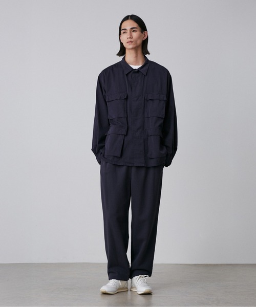 Y(ワイ)の「Y / ORGANIC COTTON HIGH DENSITY SATIN BLOUSON(ブルゾン・メンズ・ネイビー/ホワイト・LARGE/MEDIUM/SMALL)」の12枚目の写真