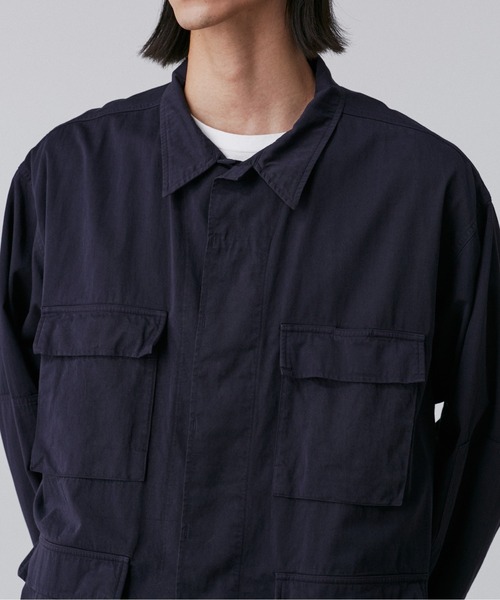 Y(ワイ)の「Y / ORGANIC COTTON HIGH DENSITY SATIN BLOUSON(ブルゾン・メンズ・ネイビー/ホワイト・LARGE/MEDIUM/SMALL)」の13枚目の写真