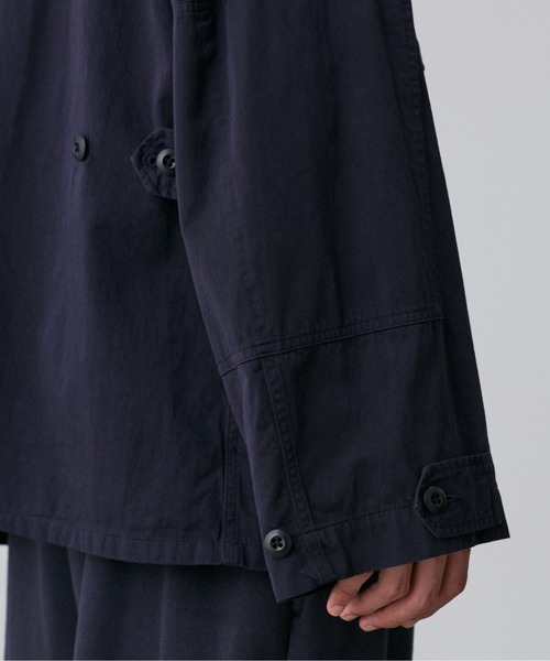 Y(ワイ)の「Y / ORGANIC COTTON HIGH DENSITY SATIN BLOUSON(ブルゾン・メンズ・ネイビー/ホワイト・LARGE/MEDIUM/SMALL)」の14枚目の写真