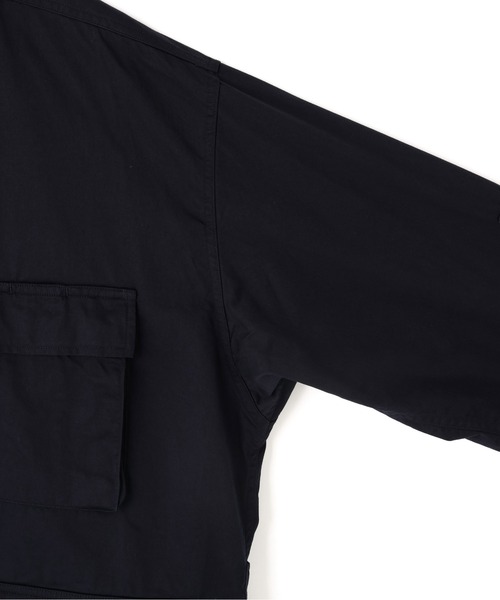 Y(ワイ)の「Y / ORGANIC COTTON HIGH DENSITY SATIN BLOUSON(ブルゾン・メンズ・ネイビー/ホワイト・LARGE/MEDIUM/SMALL)」の20枚目の写真