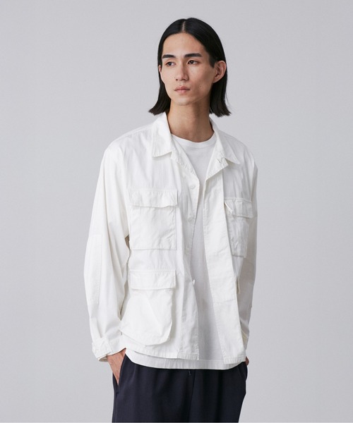 Y(ワイ)の「Y / ORGANIC COTTON HIGH DENSITY SATIN BLOUSON(ブルゾン・メンズ・ネイビー/ホワイト・LARGE/MEDIUM/SMALL)」の4枚目の写真