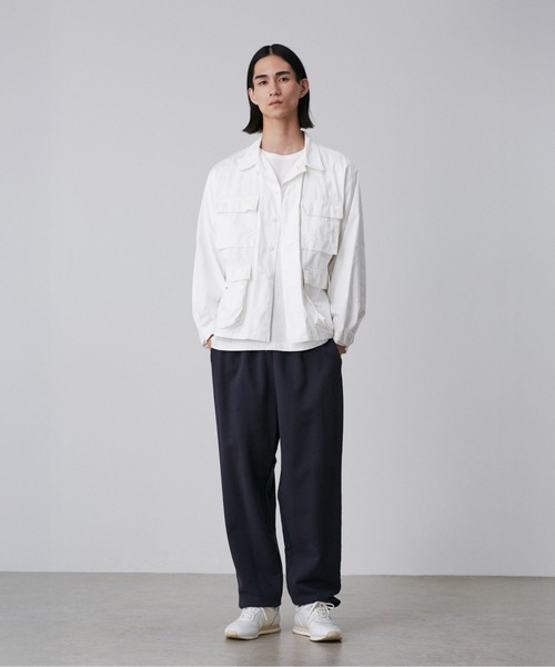 Y(ワイ)の「Y / ORGANIC COTTON HIGH DENSITY SATIN BLOUSON(ブルゾン・メンズ・ネイビー/ホワイト・LARGE/MEDIUM/SMALL)」の5枚目の写真
